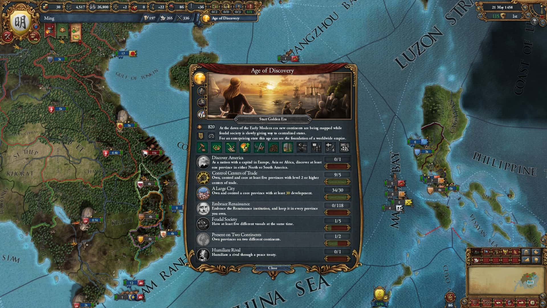 STEAM学习 欧陆风云4 Europa Universalis IV v1.375全DLC中文版 9.5G